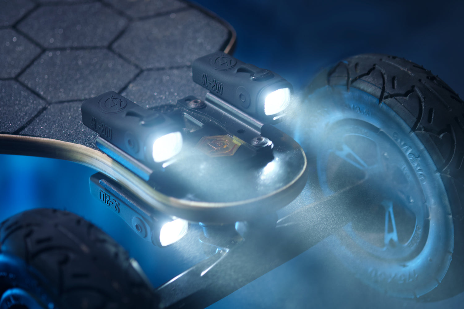 LED Headlights and Taillights for Evolve Electric Skateboards